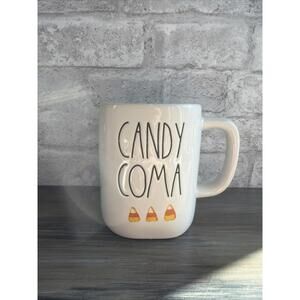 Rae Dunn Cute Candy Coma Coffee Mug Artisan Collection Orange Interior